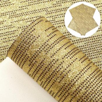 20*34cm Faux Leather Sheet with Glitter and Stripe Dots for Bows