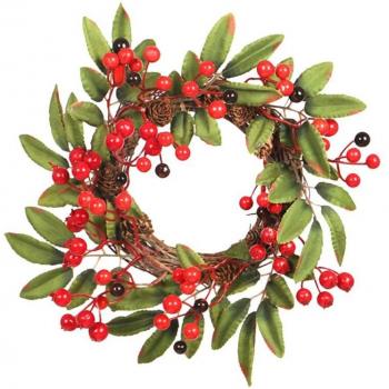 Holiday Pinecone Wreath for Weddings and Celebrations