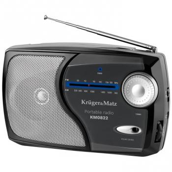 Krüger&Matz Schwarz Analogradio