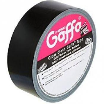 AT202 Gaffa‑Klebeband 50 mm × 50 m – Black (Advance Tapes)