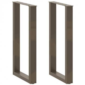 Mesa Centro Vida XL com Estrutura U 40x91cm – Aço Natural