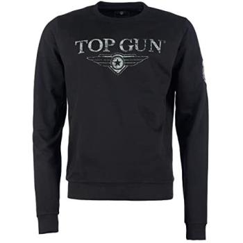Top Gun Black Sweater TG20213005 – Herren, Größe M, 100 % Baumwolle