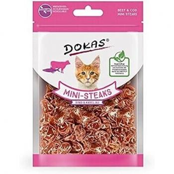 Dokas Cat Snack Ministeak Rind & Kabeljau Multipack 10x25g