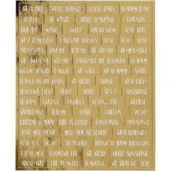 Autocollants dorés 10x11,5 cm, 4 pièces