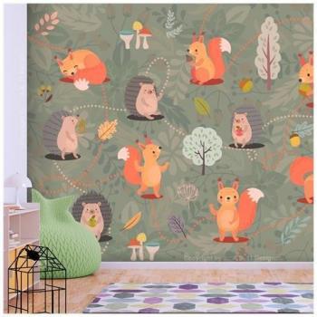 Decorazione Muro Friends of the Forest 100X70