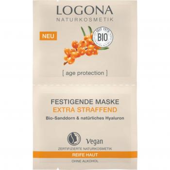 Logona AGE PROTECTION festigende Maske extra straffend Bio-Sanddorn & Natürliche Hyaluron