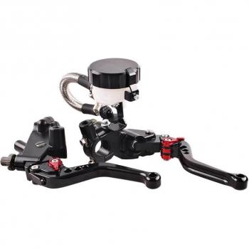 Universal Motorcycle Brake Clutch Lever with Master Cylinder for 7/8 Inch Handlebars