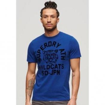 Superdry Herrenshirt “Field Athletics” – Grafik, Blau, L