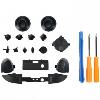 Remplaçants Xbox Series X controller : lames Lb Rb, bumpers, triggers, Guide – Kit noir