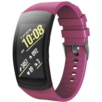 NotoCity Silikon Ersatzarmband für Samsung Gear Fit 2/Gear Fit 2 Pro (Fuchsia)
