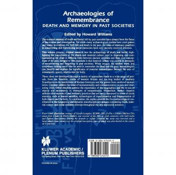 Archaeologies of Remembrance: Death and Memory in Past Societies