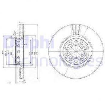 Disco freno DELPHI BG3657 per VW, AUDI, SKODA