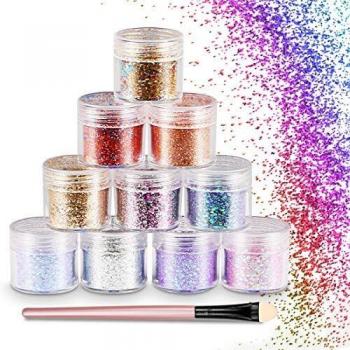 Party-Glitzernote Körper & Nail Kit – 10‑Stück
