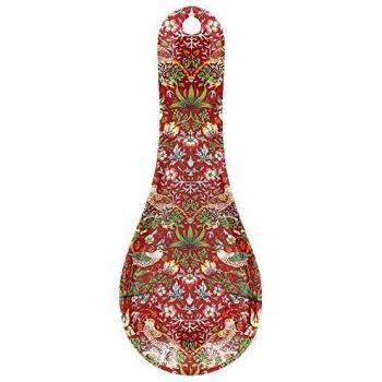 Bird‑Themed Red Berry Spoon Stand (Melamine) – William Morris