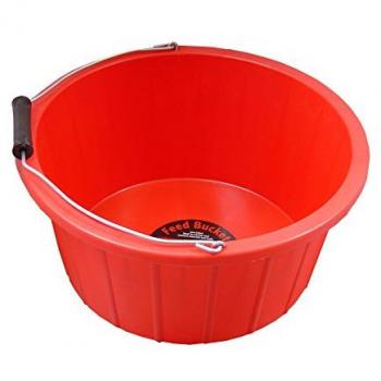 Red PROSTABLE Feed Bucket 2861 for Livestock