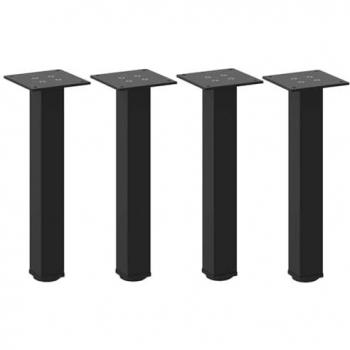 Base de table basse en acier noir – 42 cm / 44 cm (4 pcs)