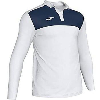 Joma Herrenpoloshirt Winner in Weiß-Marineblau, 3XS Größe