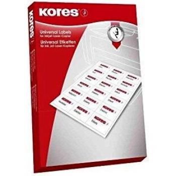Kores L21074 Etichette Bianche 400 Pz