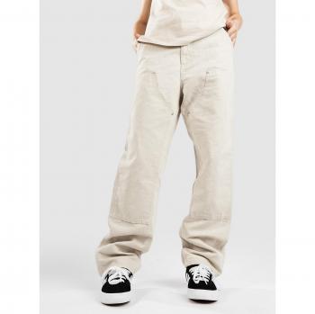 Pantalon femme Carhartt WIP Ethel double genou, couleur beige, taille 29 (US)