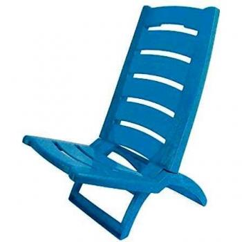Silla Playera Rígida Azul