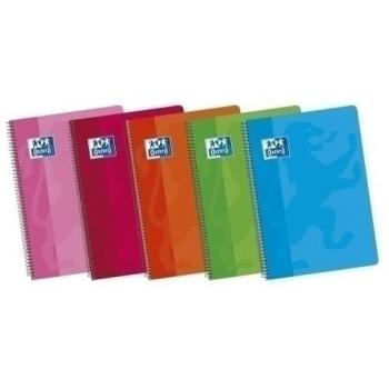 Cuaderno OXFORD tamaño folio 80 hojas liso tapa blanda