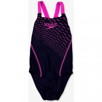 Speedo Medley Logo Medalist Costume Intero Bambina Taglia 9/10 Blu