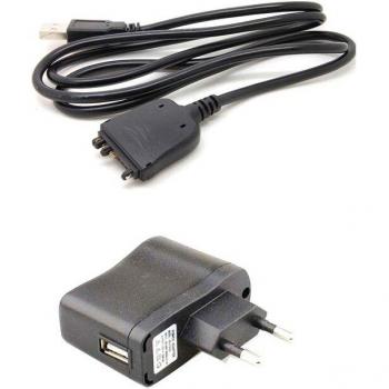 Cargador de coche 4 en 1: wall, USB, datos y soporte para dispositivos móviles