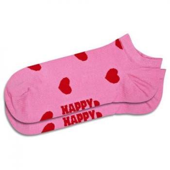Herz‑Formige Low‑Sockage in Rosa und Rot