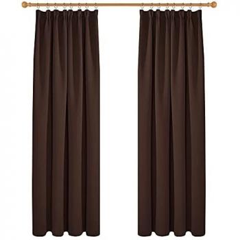 Ensemble de Rideaux Anti Froid Jaune Moutarde 140x200cm