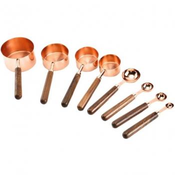 Baking Mastery Wooden Handle Measuring Cups