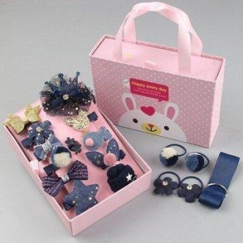 18 Pcs Cute Hair Clips and Headbands for Girls