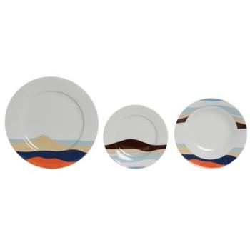 Set de Vajilla Teide Azul 18 Piezas 27x27x2cm