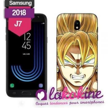 Samsung Galaxy J7 2018 Hülle Dragon Ball Z Goku und Vegeta