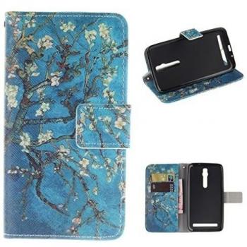 Funda Stand Elegante con Cierre Magnético y Motivo Floral