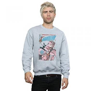 Elektra vs Bullseye Distressed Grey Hoodie (Men)
