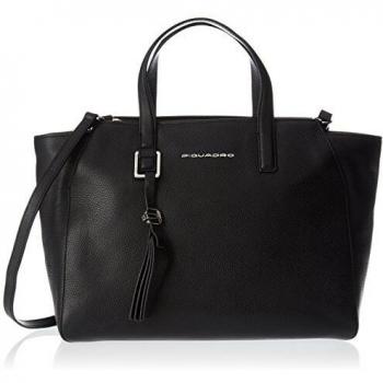 Piquadro Bd4326mu Damen-Tasche – Schwarz, 15,5 × 25 × 33 cm