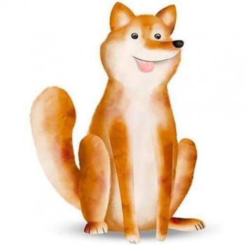Komar Wandkunst »Lustiger Hund«