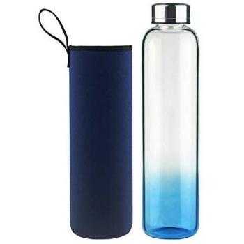 Verre Borosilicaté DEARRAY Sport – Gourde à bouchon acier inoxydable