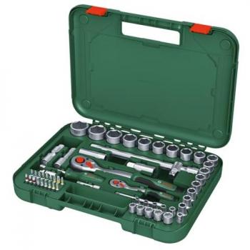 Set de carracas ¼” y ½” Bosch, 57 piezas para bricolaje