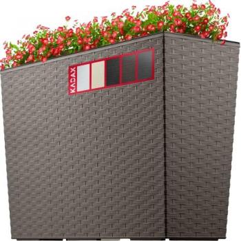 Kadax Macetero Alto, Soporte Floral en Moca Rattan (19×56)