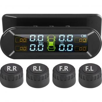 Solar USB Tire Pressure Monitoring System with Alarm