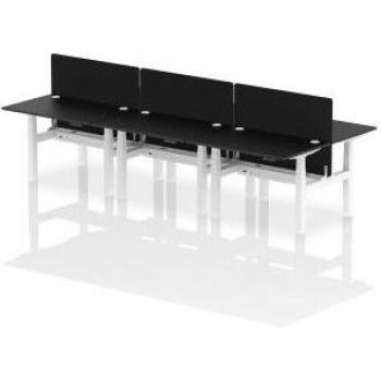Air 6 Person Height Adjustable Bench Desk