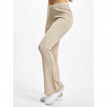 Urban Classics Light Taupe Knit Leggings for Women