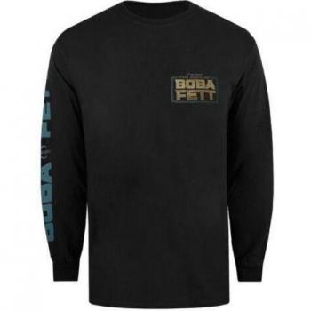 Guerre Stellari: T-Shirt Maschio a Maniche Lunghe “The Book Of Boba Fett”
