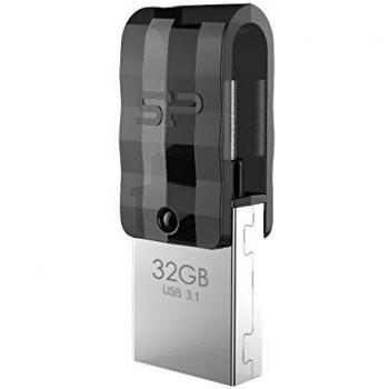 Silicon Power Mobile – C31 32GB USB 3.2/USB-C Pendrive Schwarz