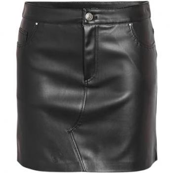 Noisy May Kurzer Rock aus Kunstleder, Modell 'KATE', S