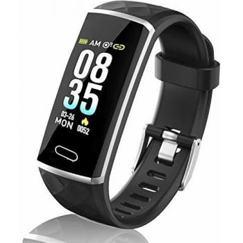 Reloj Inteligente LOZAYI Pulsera de Actividad con Pantalla Color 0.96, Pulsómetro, Presión Arterial e Impermeable IP67