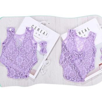 Newborn Baby Girl Lace Crochet Knit Costume Hat and Outfit 0-2 Months