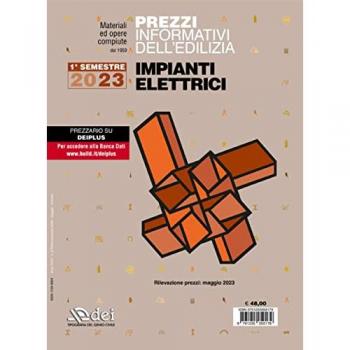 Prezzi informativi dell'edilizia. Impianti elettrici. 1Âº semestre 2023