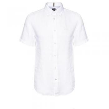 Lino Bianco Boss Camicia S